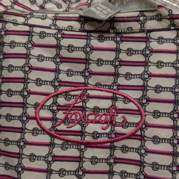 Foxcroft Wrinkle Free Shaped Fit Button Down Blouse Size 12 - Picture 6 of 12